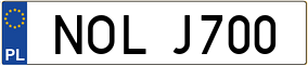 Truck License Plate